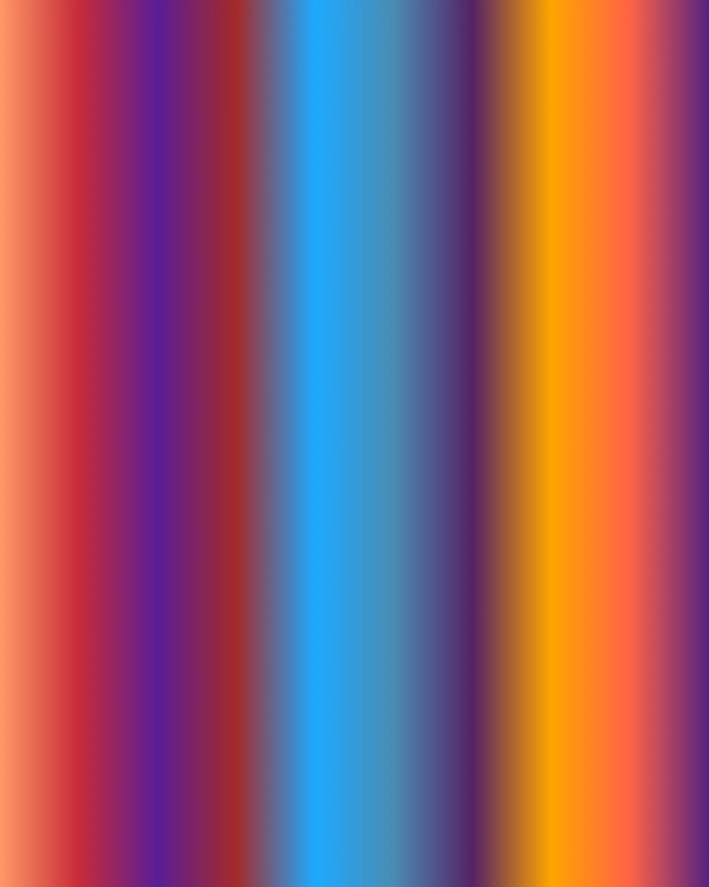 Vertical bands of orange, red, violet, and blue blend into the day’s inferred emotional field.